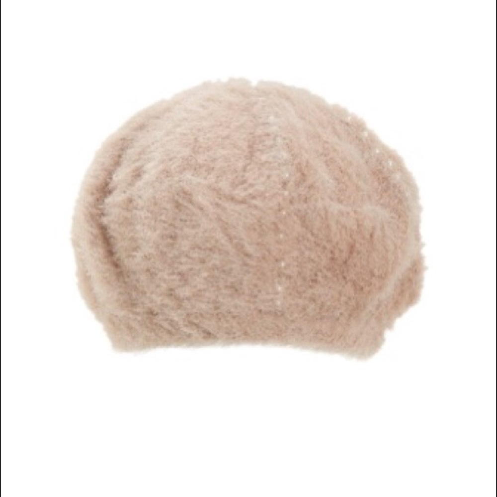 Faux fur beret